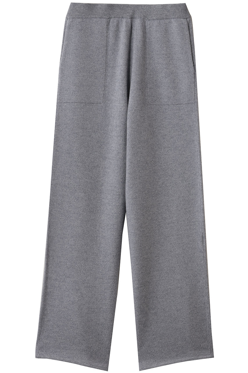 ニュアンスニッティングカシミア ストレートニットパンツ