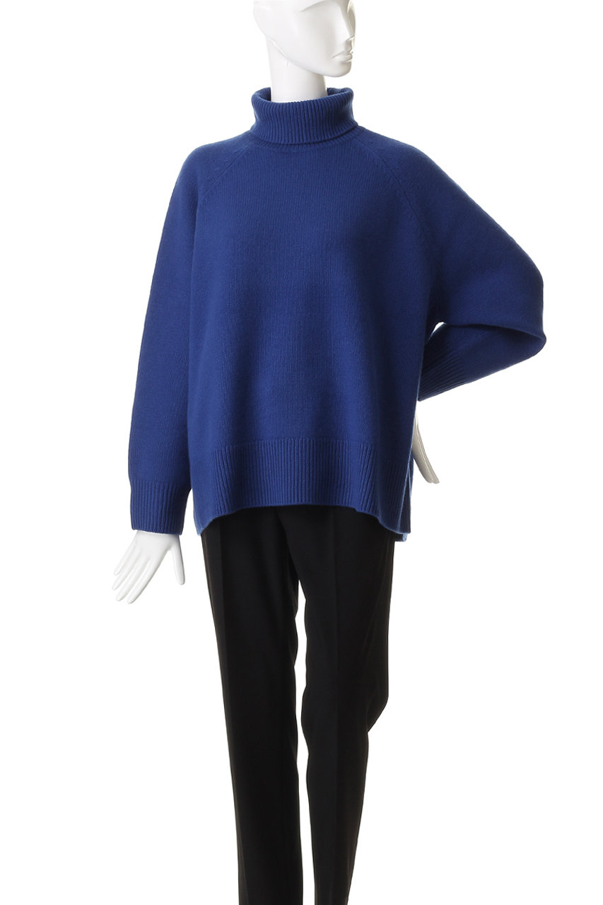 エブール ebure カシミヤウール タートルニット ebure(エブール)｜ウールカシミアミドルゲージ タートルネックニット