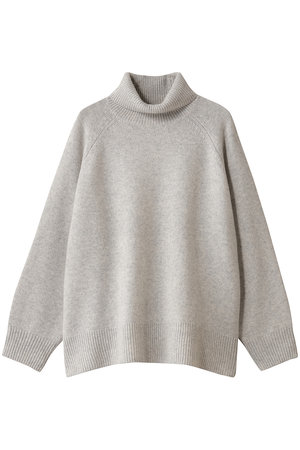 エブール/ebureのウールカシミアミドルゲージ タートルネックニットプルオーバー(110300/110301)