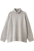 ウールカシミアミドルゲージ タートルネックニットプルオーバー エブール/ebure