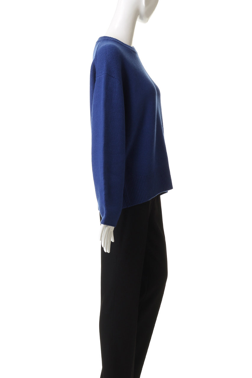 ebure(エブール)｜ウールカシミアミドルゲージ クルーネックニットプル