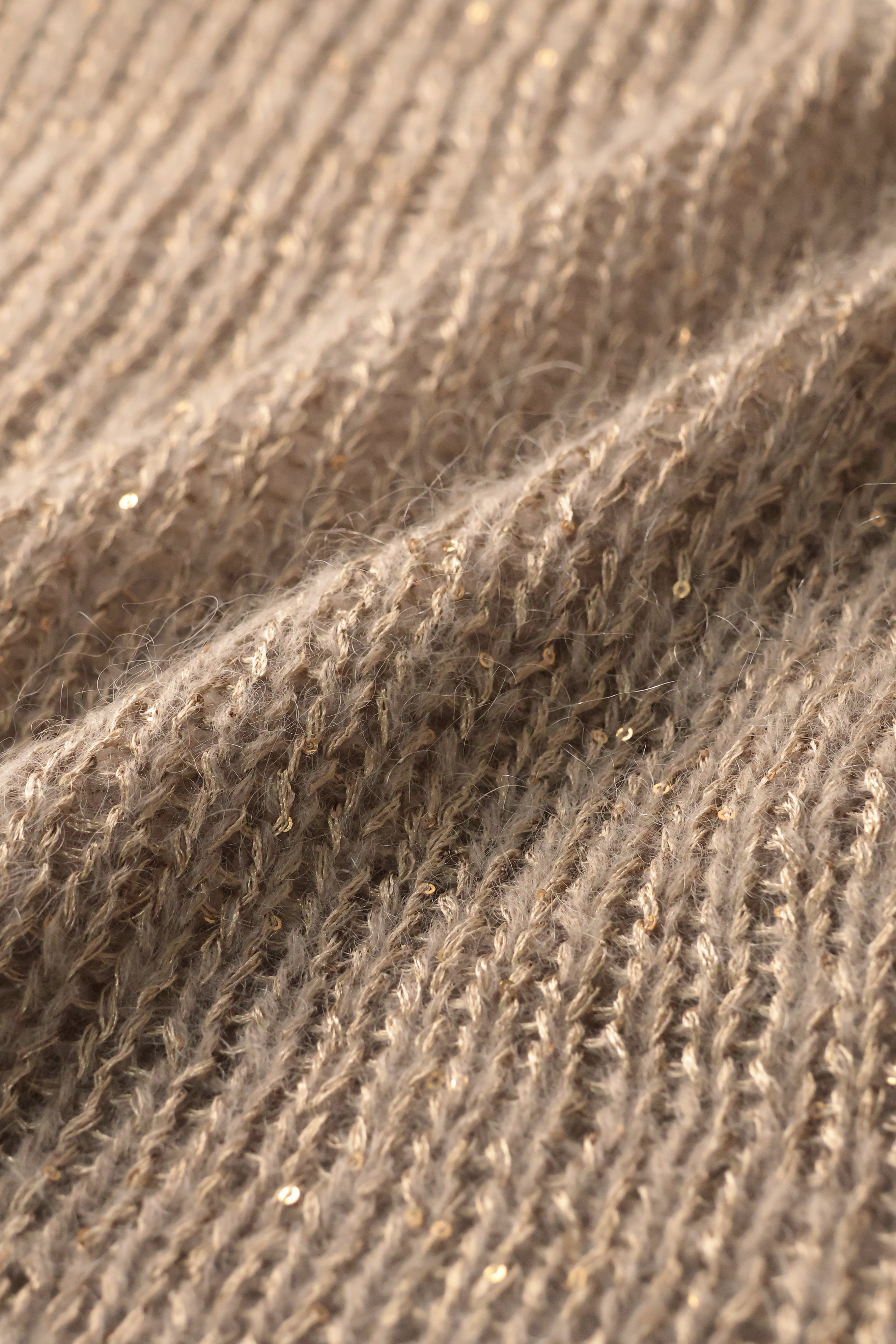 ebure(エブール)｜モヘアスパンコール ニットベスト/シルバー の通販