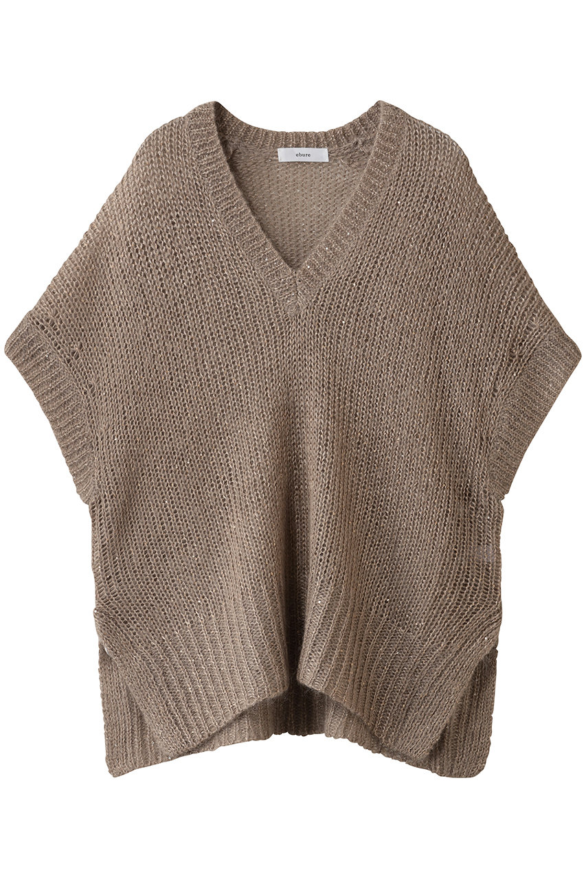 モヘアスパンコール ニットベスト