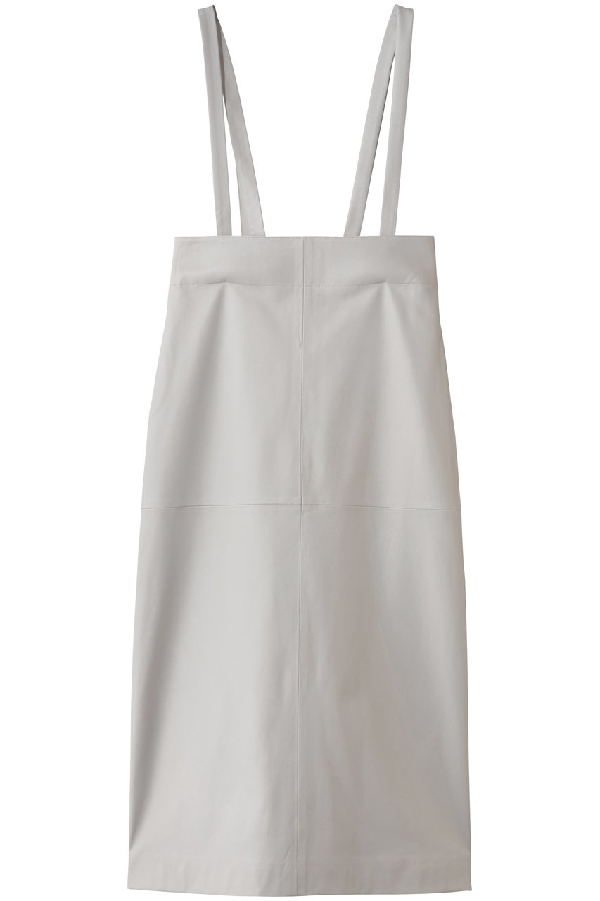 エブール/ebureのソフトレザー ハイウエストタイトスカート(ライトグレー/4310500147/26SSSK02)