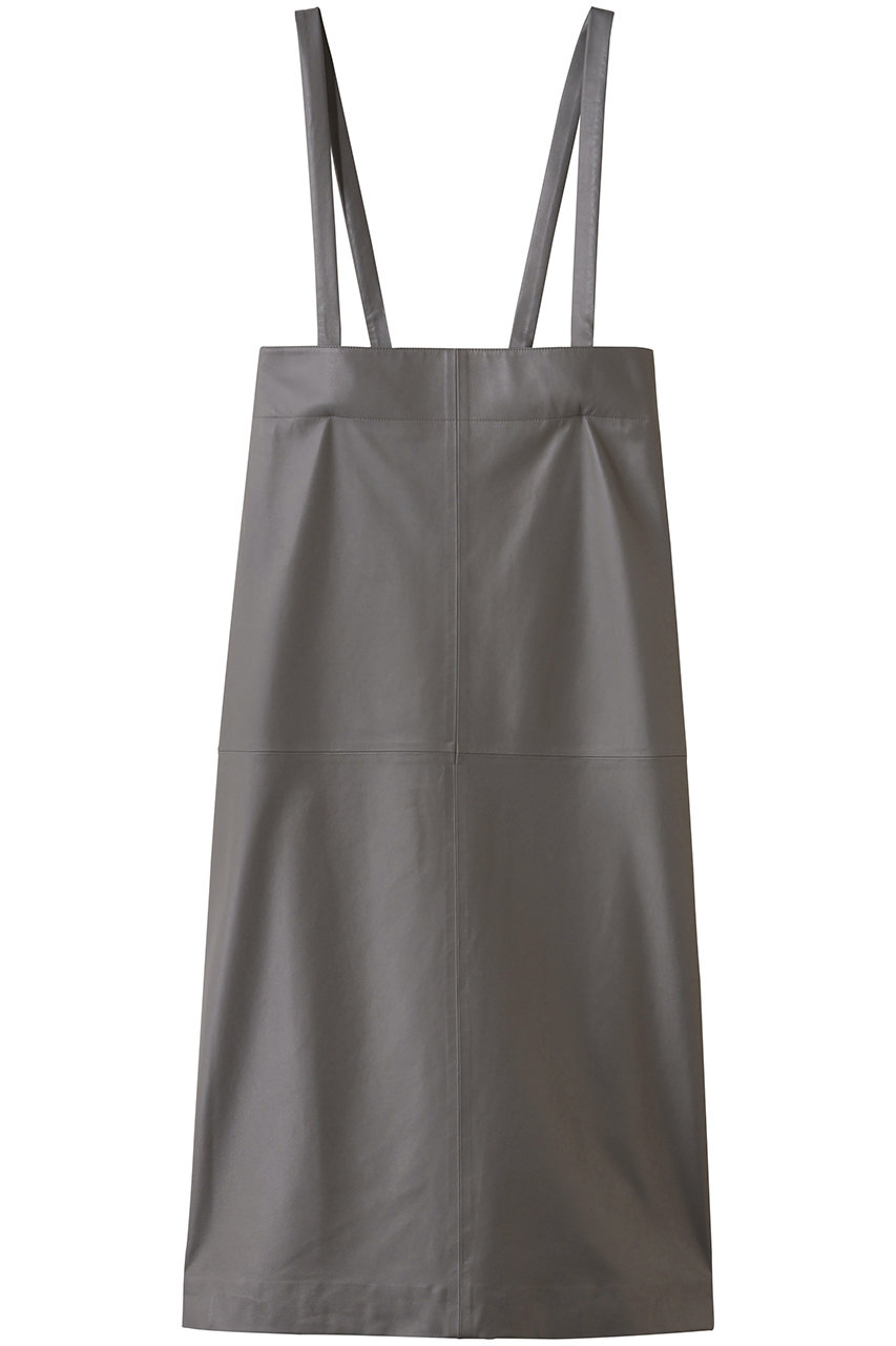 エブール/ebureのソフトレザー ハイウエストタイトスカート(グレー/4310500147/26SSSK02)