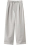 ソフトレザー ドロストワイドパンツ エブール/ebure ライトグレー
