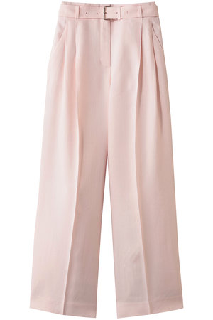 エブール/ebureのビスコースブッチャー ベルテッドワイドパンツ(110600/110601)