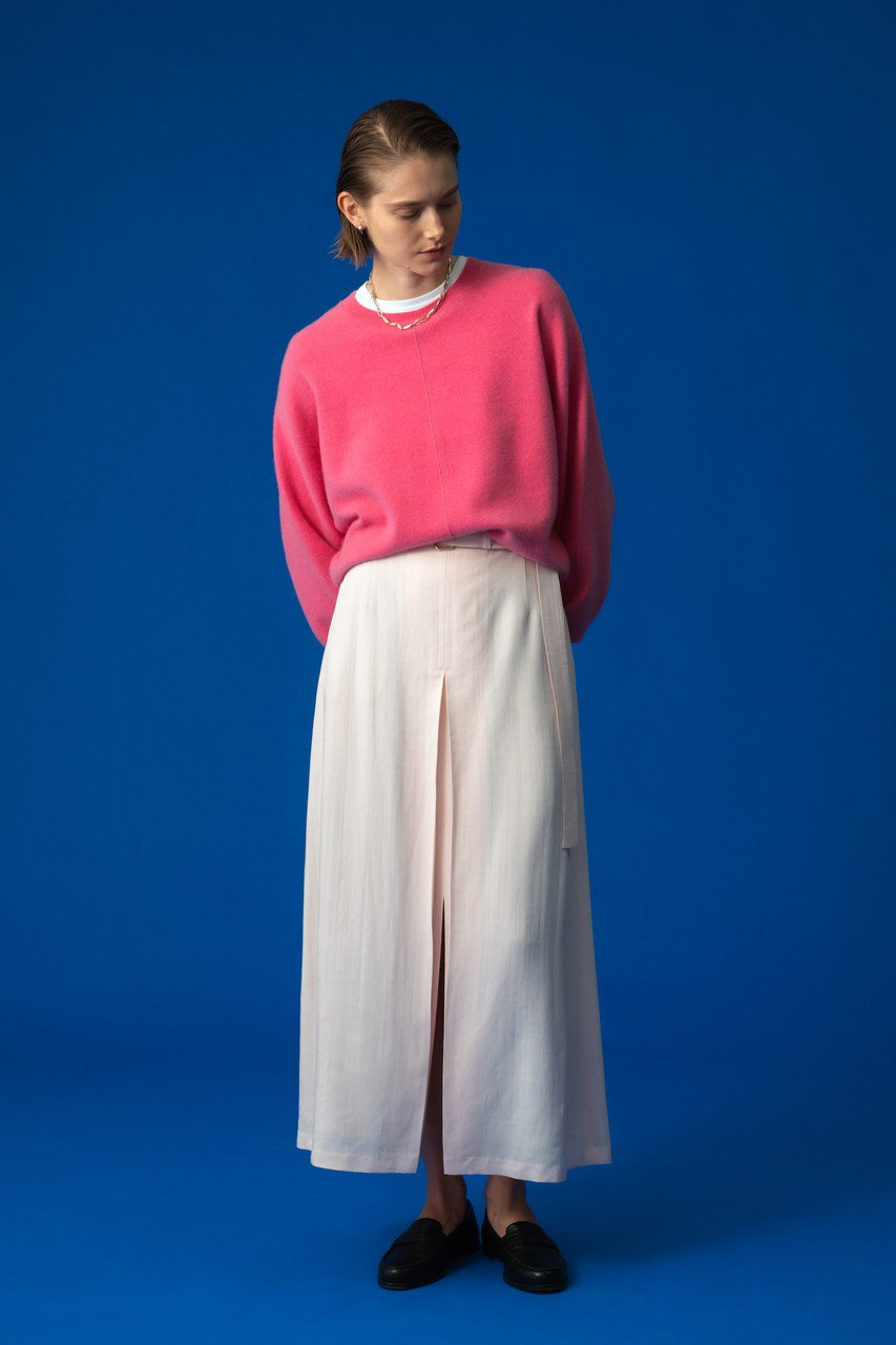 ebure(エブール)｜ハイゲージカシミア クルーネックニットプルオーバー