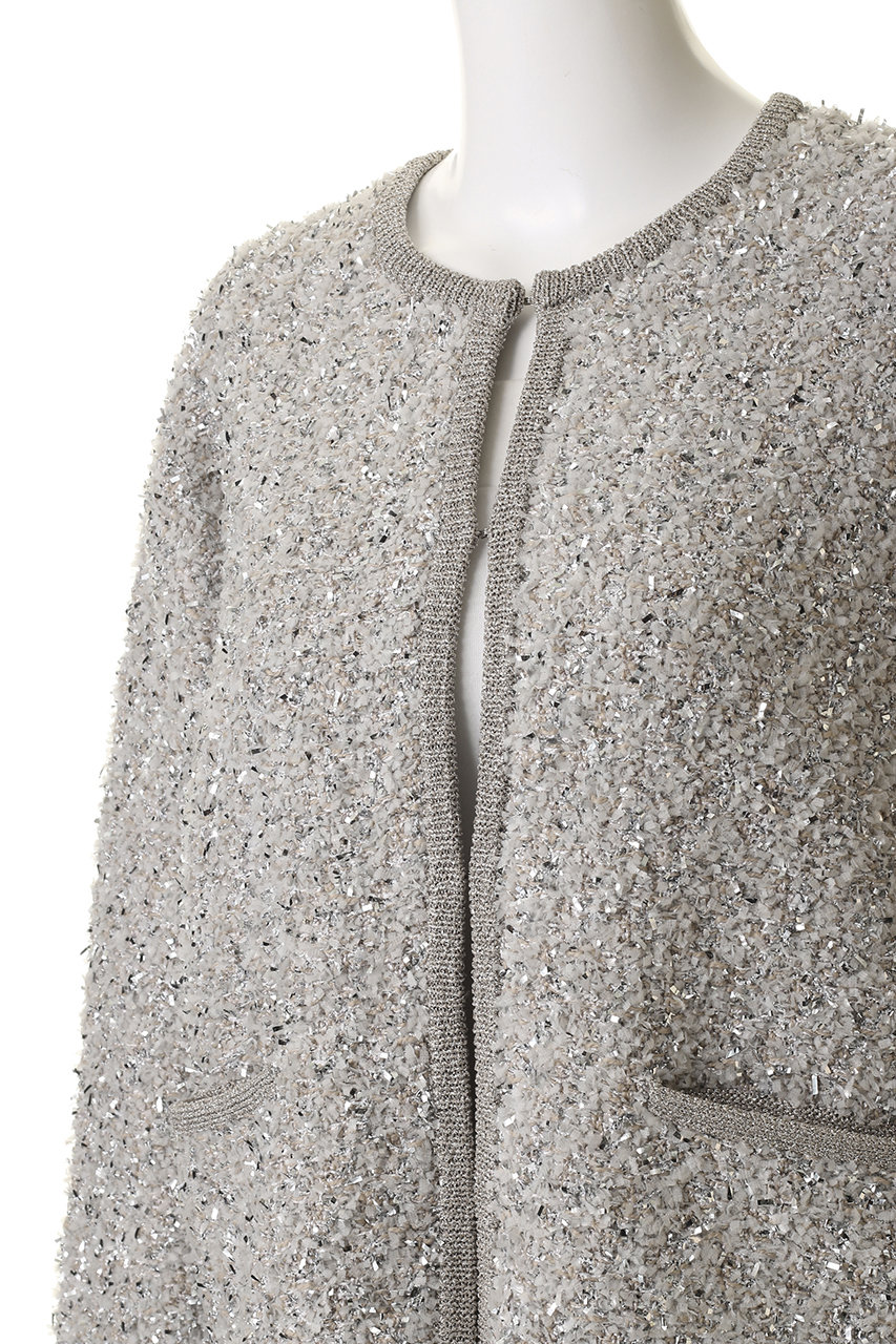 ebure(エブール)｜ブライトヤーンジャカード クルーネックニット