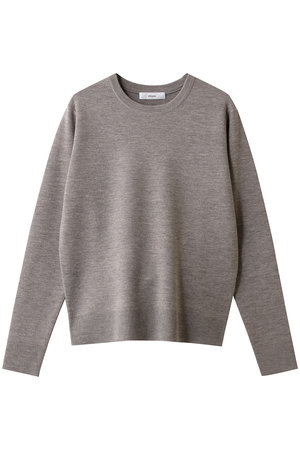 エブール/ebureのハイゲージミラノリブ クルーネックニットプルオーバー(110300/110301)