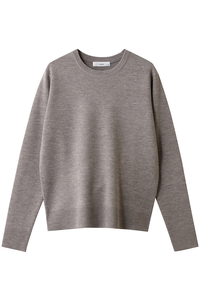 ハイゲージミラノリブ クルーネックニットプルオーバー