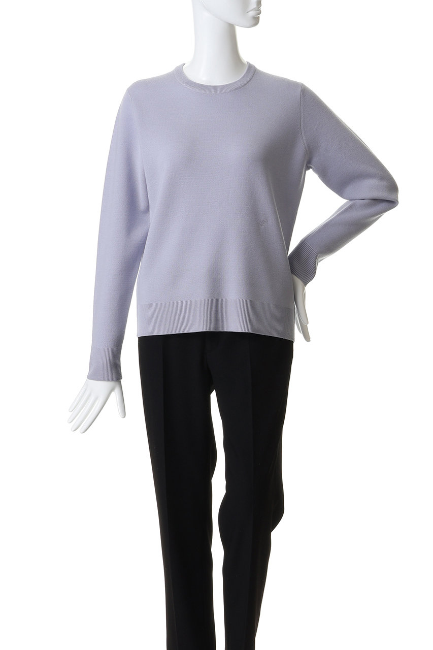 ebure(エブール)｜ハイゲージミラノリブ クルーネックニットプル