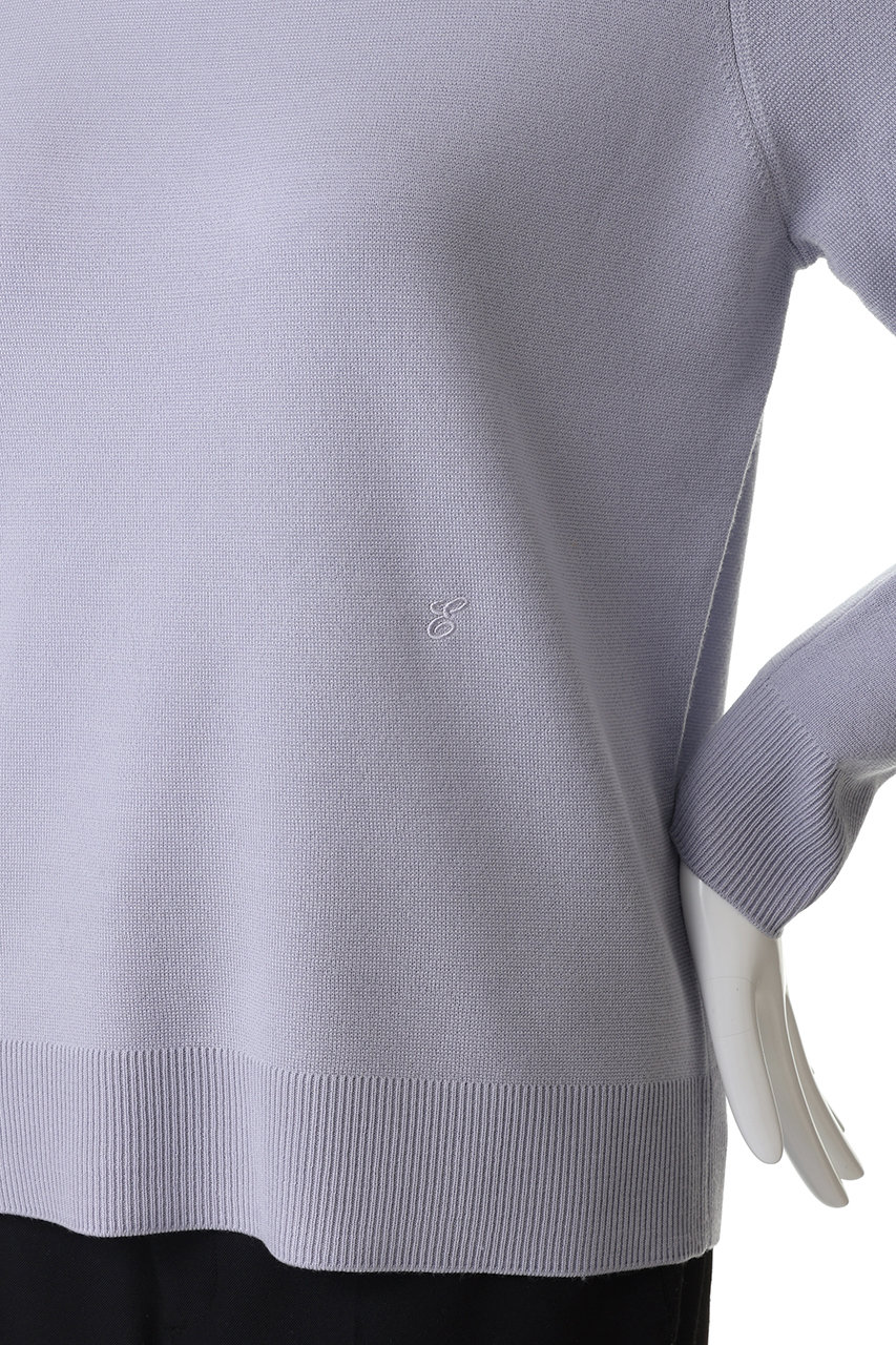 ebure(エブール)｜ハイゲージミラノリブ クルーネックニットプル