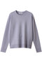 ハイゲージミラノリブ クルーネックニットプルオーバー エブール/ebure ラベンダー