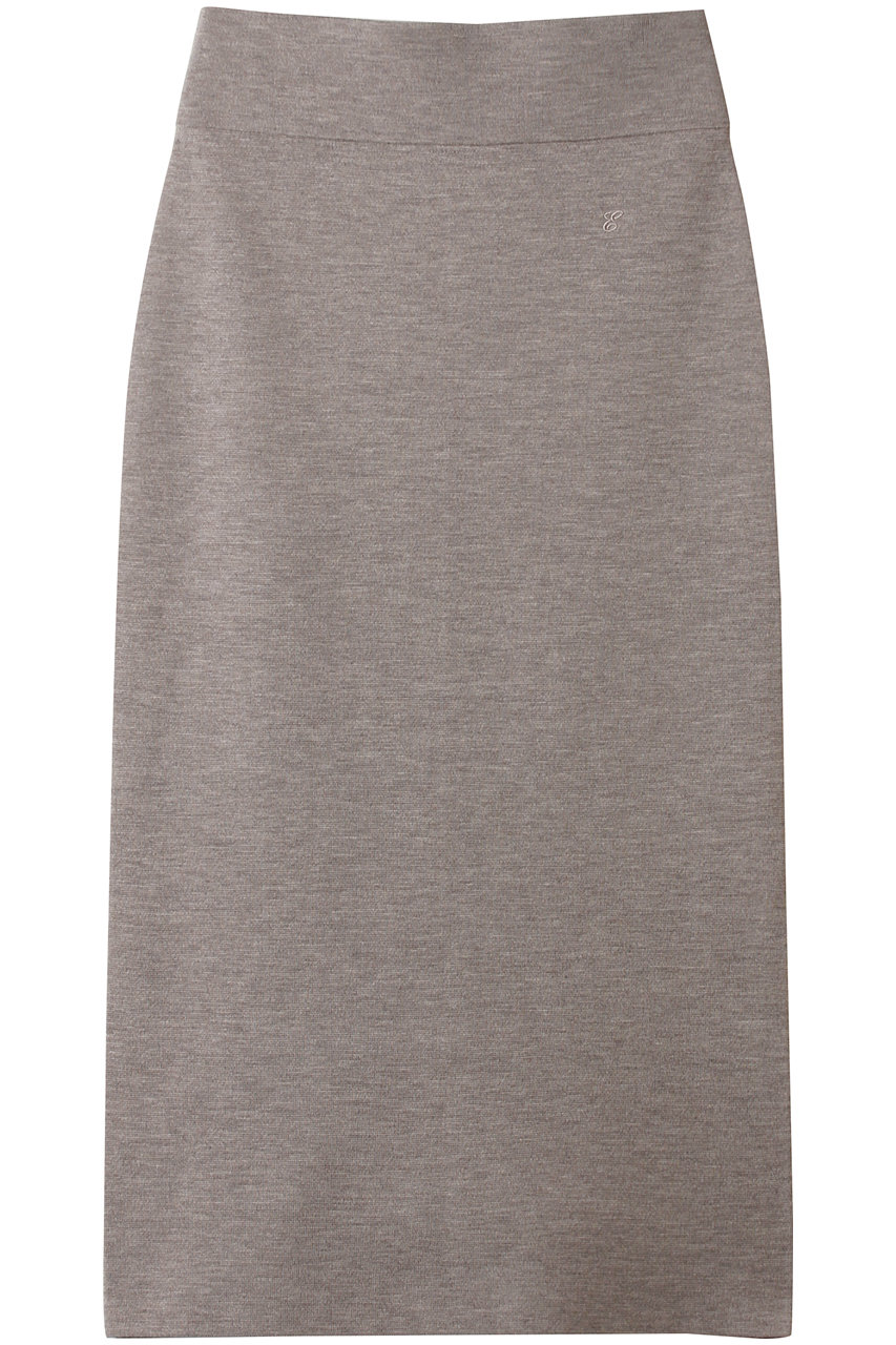 ハイゲージミラノリブ Iラインニットスカート