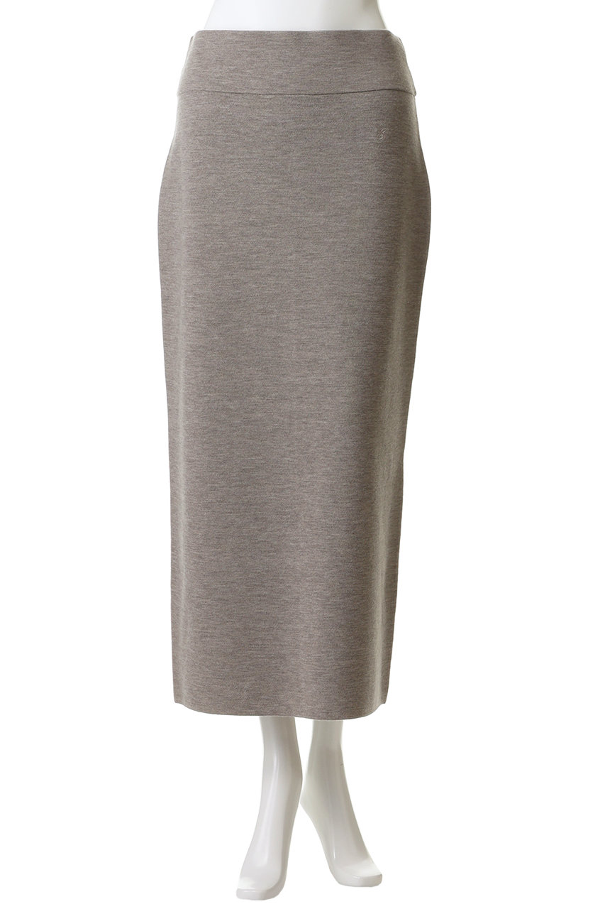 ebure(エブール)｜ハイゲージミラノリブ Iラインニットスカート