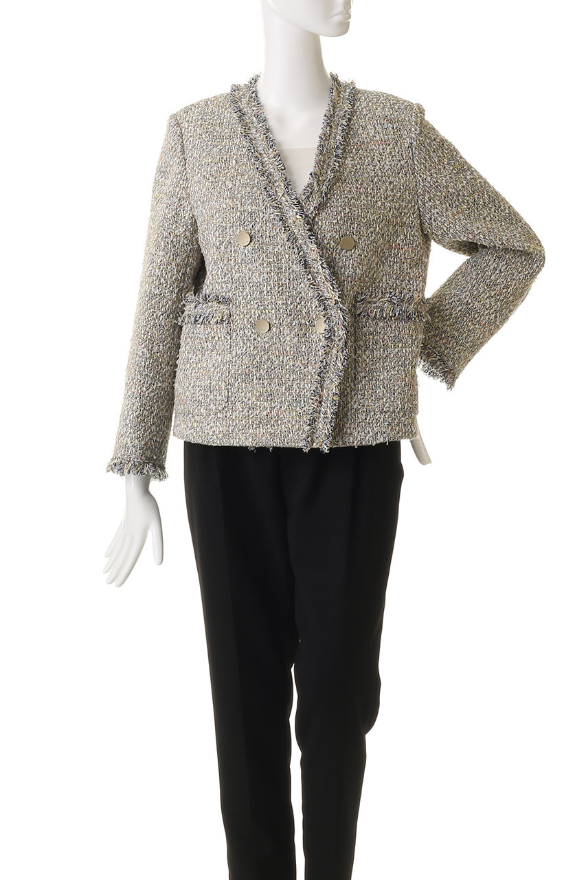 ebure(エブール)｜マルチツィード ダブルブレストジャケット/マルチ の