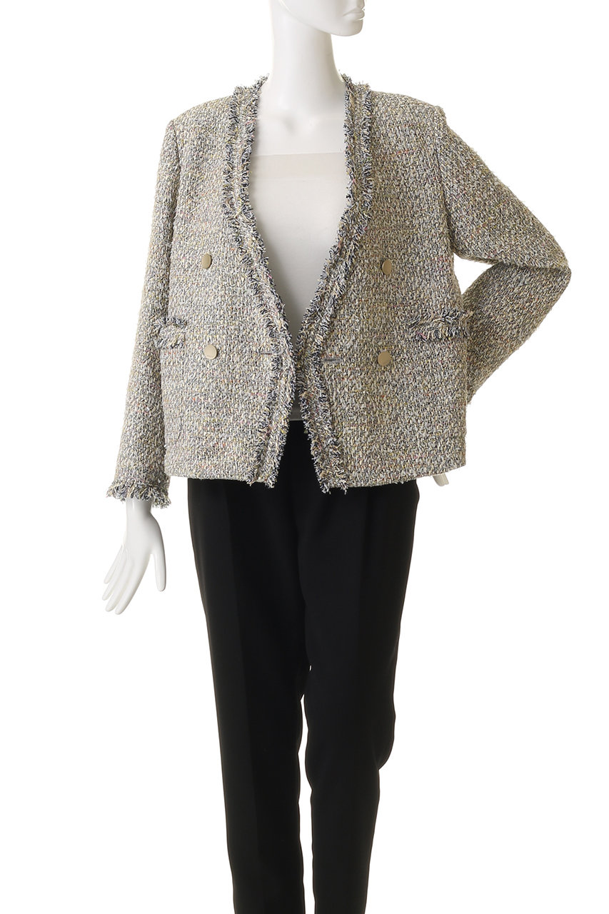 ebure(エブール)｜マルチツィード ダブルブレストジャケット/マルチ の