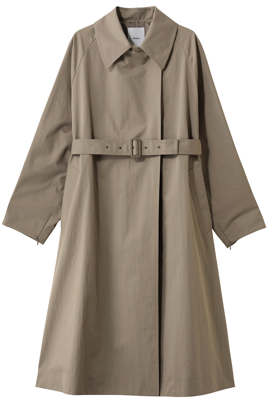 エブール/ebureの【1/16 0:00販売開始】ドライコットンツイル ロングコート(ライトブラウン/4310200016/26SSCT01)