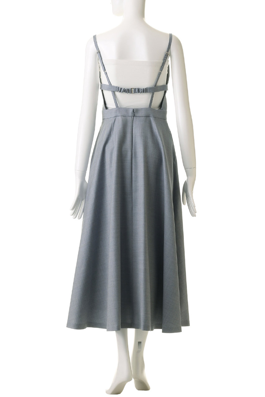 ebure(エブール)｜ドライシャンブレー ジャンパースカート/ライト