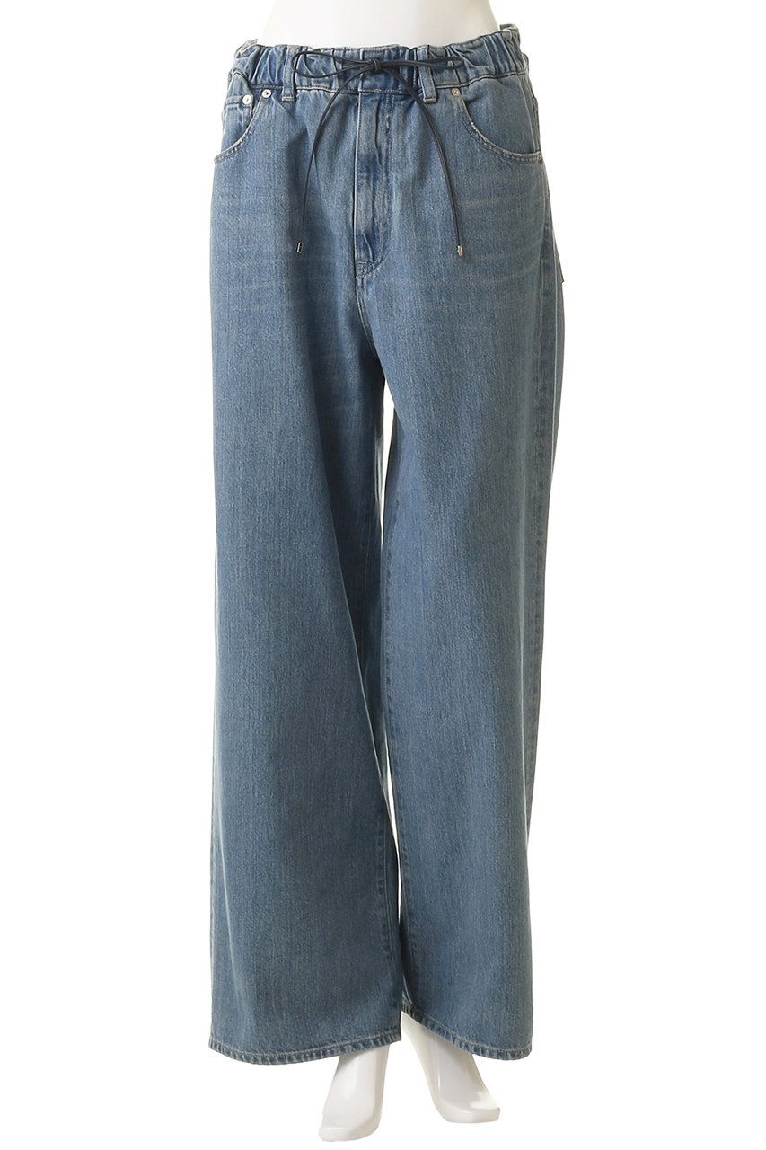 ebure(エブール)｜コンフォートデニム ワイドパンツ/インディゴ の通販