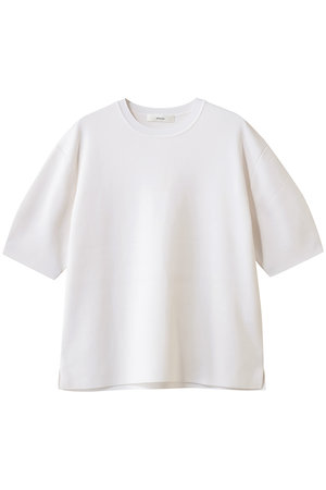 エブール/ebureの【1/16 0:00販売開始】シルクコットンハイゲージ ハーフスリーブニットプルオーバー(110300/110301)