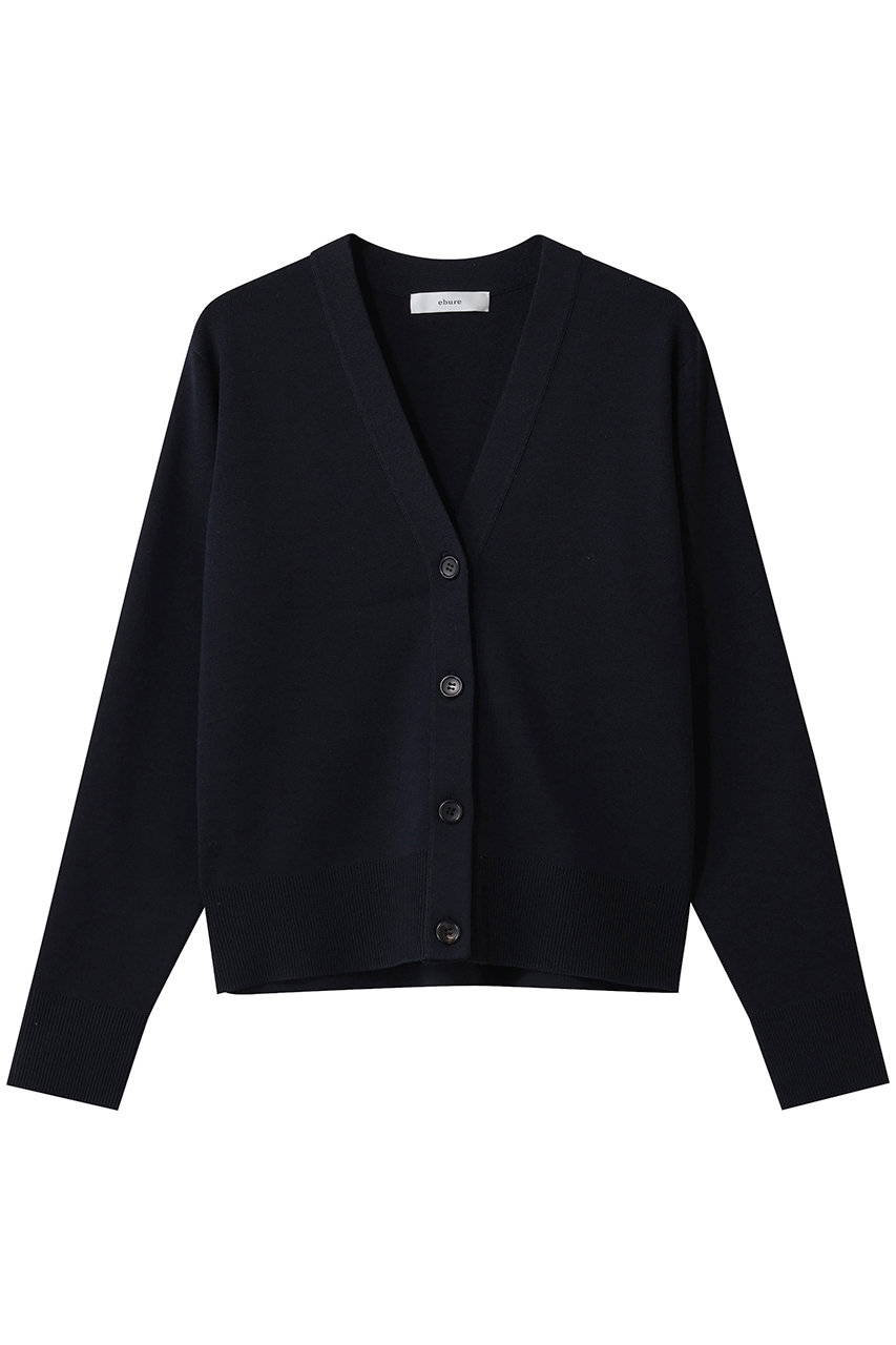 シルクコットンハイゲージ Vネックニットカーディガン