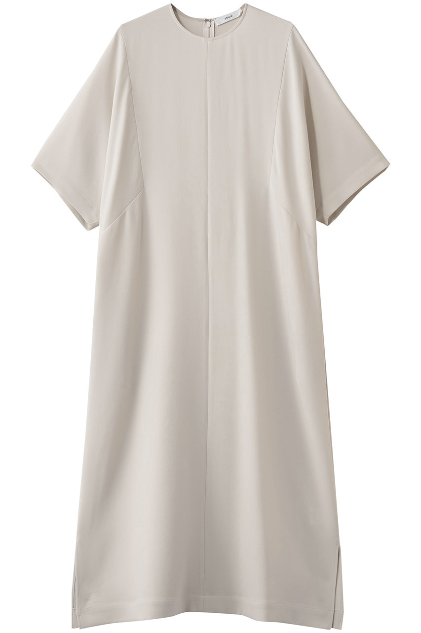 エブール/ebureの【1/30 0:00販売開始】トリアセダブルクロス ウォッシャブルワンピース(アイボリー/9910300128/EBOP01)