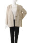 【店舗限定】スラブラチネ ノーカラーオーバーサイズジャケット エブール/ebure