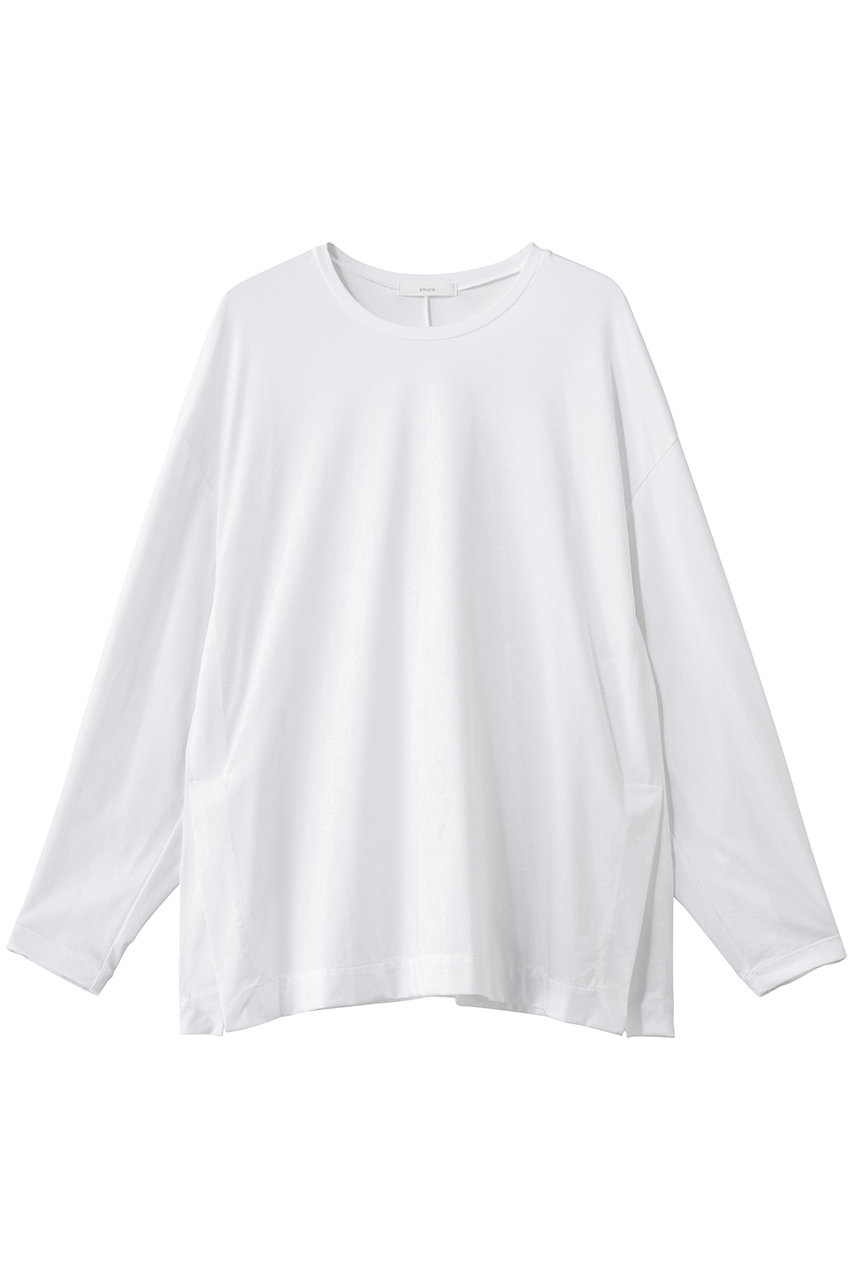 エブール/ebureの【店舗限定】ハイカウントプレーティング天竺 プルオーバーブラウス(ホワイト/4310700578/26SSBL02KK)