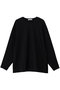 【店舗限定】ハイカウントプレーティング天竺 プルオーバーブラウス エブール/ebure ブラック