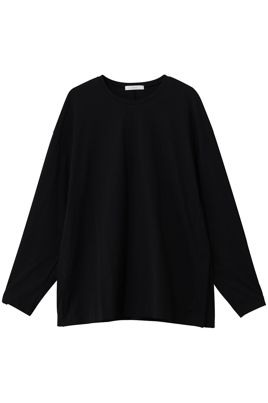 エブール/ebureの【店舗限定】ハイカウントプレーティング天竺 プルオーバーブラウス(ブラック/4310700578/26SSBL02KK)