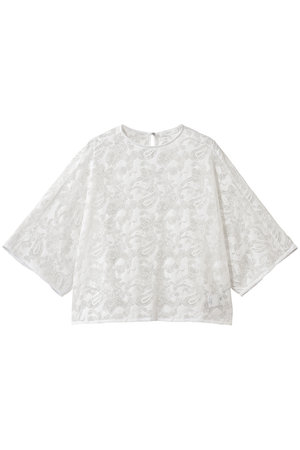 エブール/ebureの【店舗限定】ペイズリーラッセルレース プルオーバーブラウス(110400/110402)