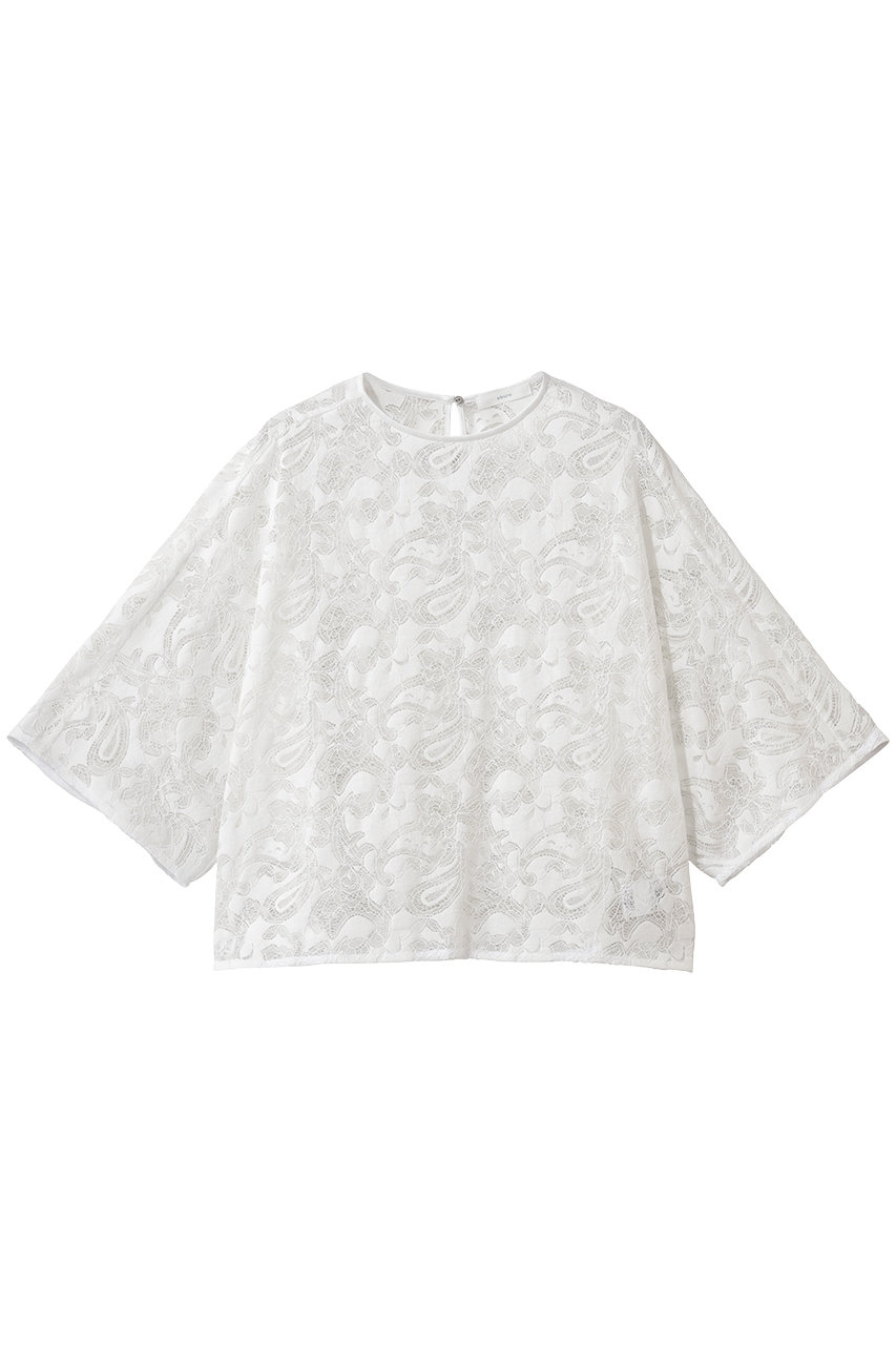 エブール/ebureの【店舗限定】ペイズリーラッセルレース プルオーバーブラウス(オフホワイト/4310700580/26SSBL04KK)