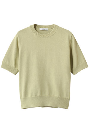 エブール/ebureの【2/13 0:00販売開始】ソフトコットンコード ハーフスリーブニットプルオーバー(110300/110301)