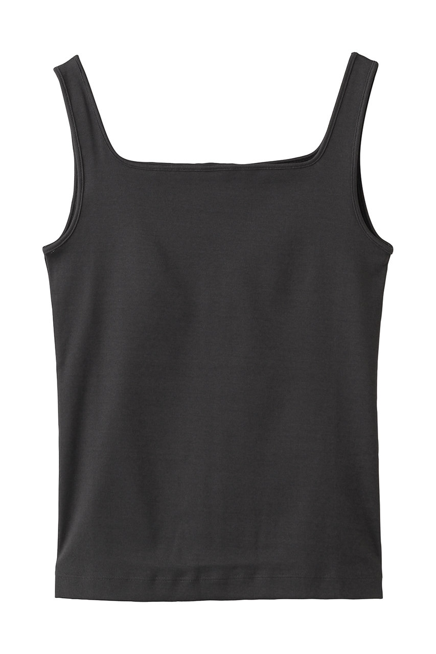 エブール/ebureの【2/13 0:00販売開始】コットンフライス スクエアネックキャミソール(チャコールグレー/4310900473/26SSCS03)