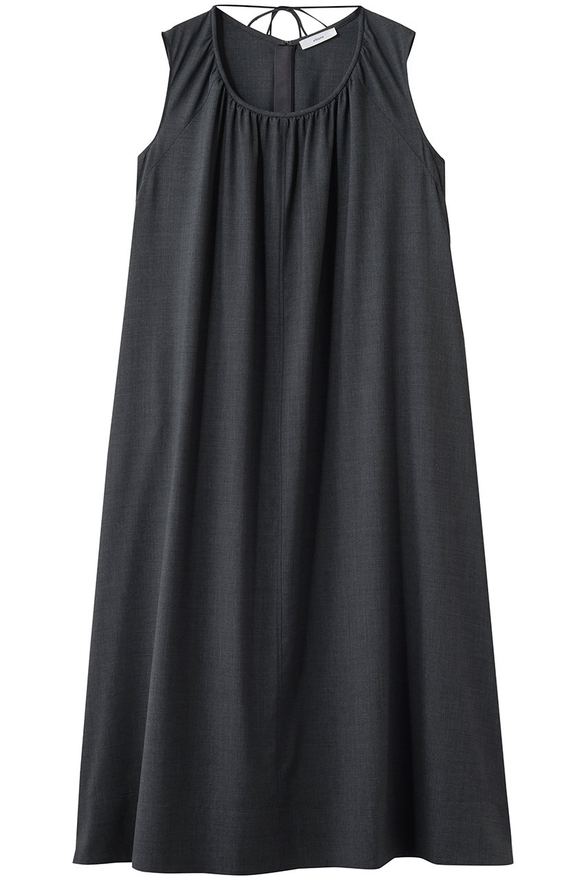 ライトトロピカルウール ボリュームワンピース