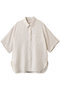 【3/6 0:00販売開始】リネンアセテート 半袖シャツ エブール/ebure アイボリー
