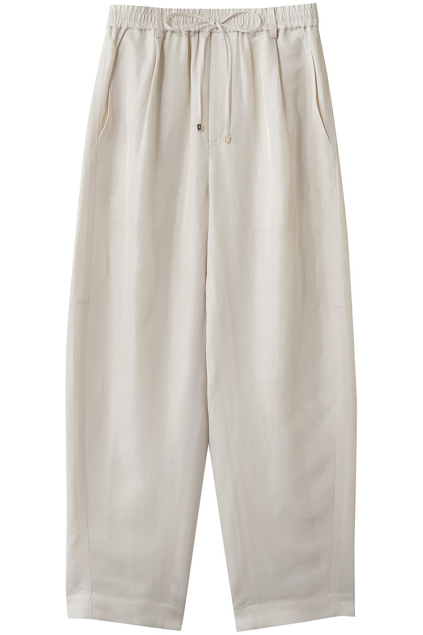 エブール/ebureの【予約販売】リネンアセテート イージーバレルパンツ(アイボリー/4310600611/26SSPT16)