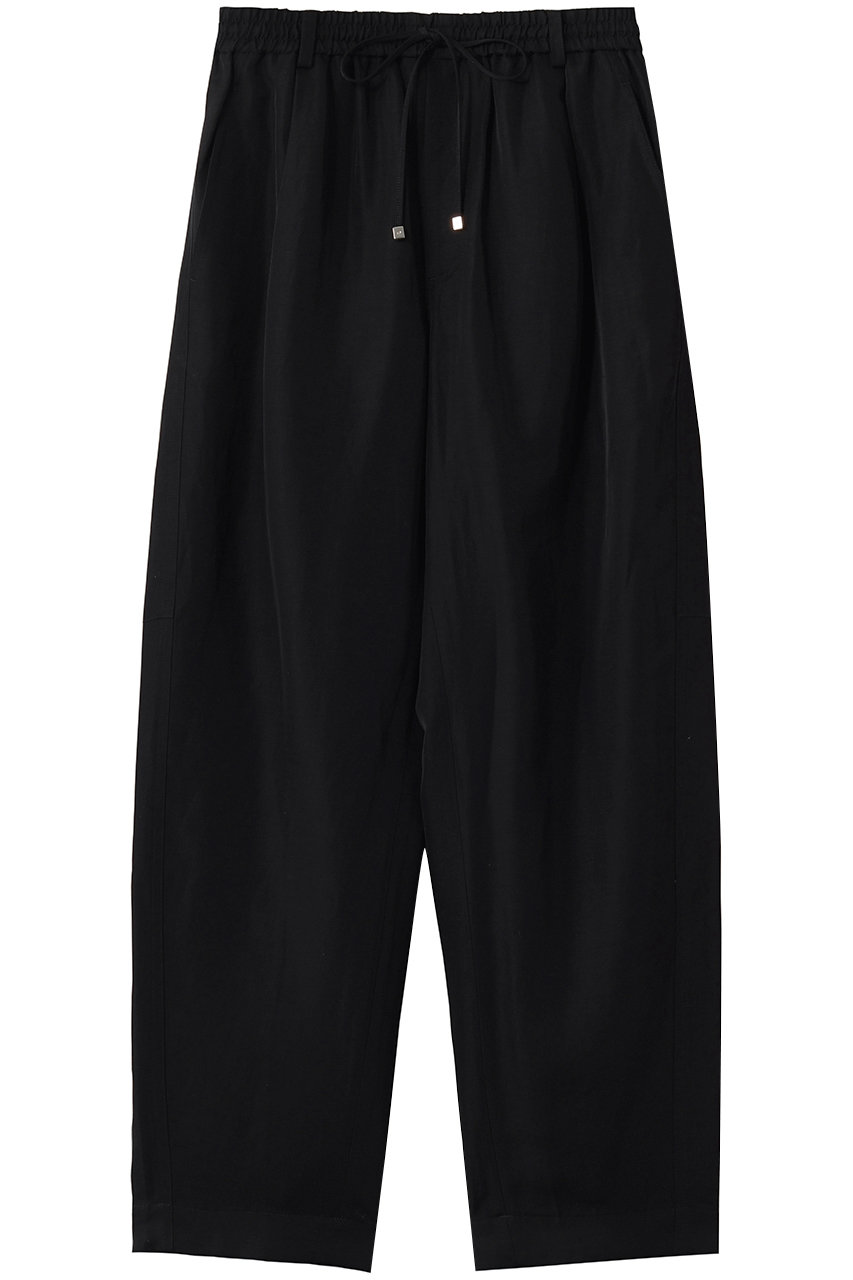 エブール/ebureの【予約販売】リネンアセテート イージーバレルパンツ(ブラック/4310600611/26SSPT16)