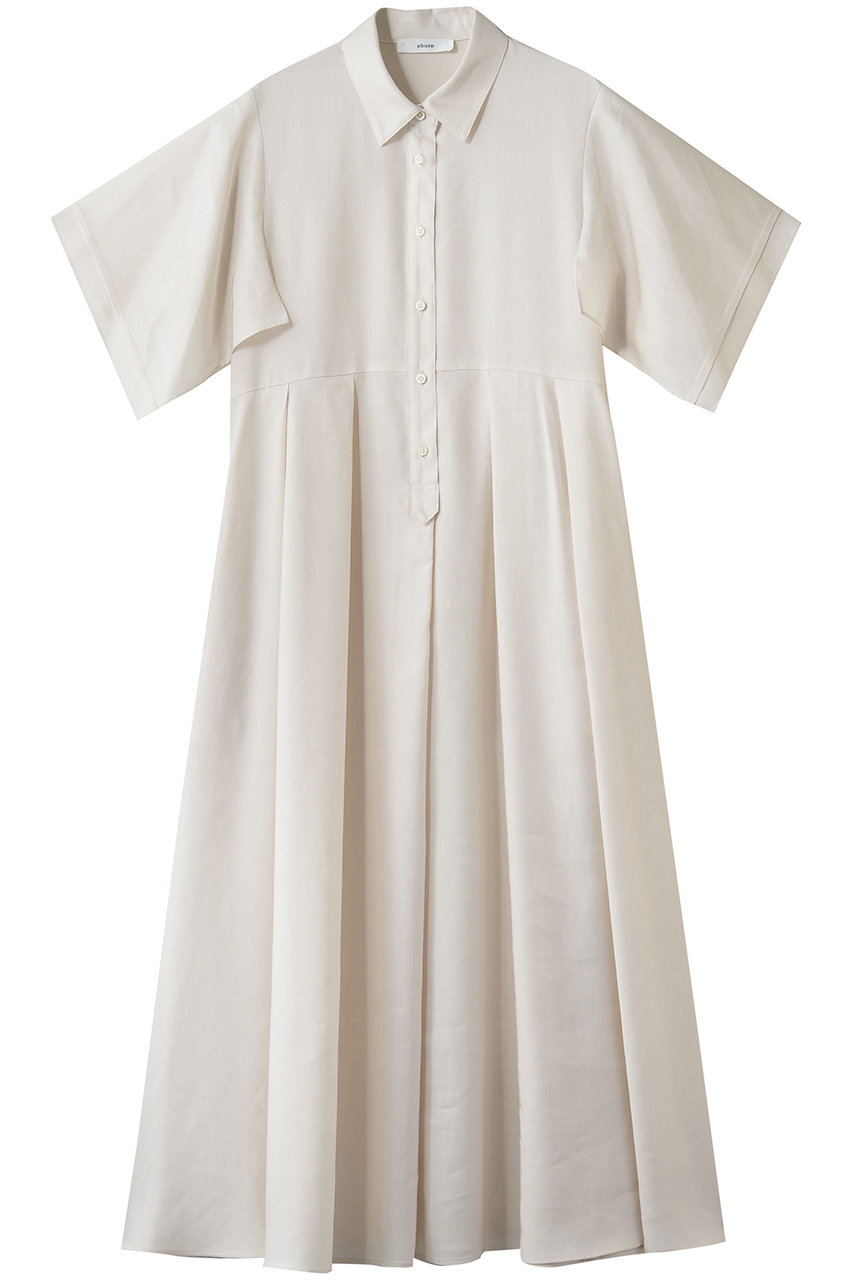 エブール/ebureの【予約販売】リネンアセテート ハンカチーフスリーブワンピース(アイボリー/4310300289/26SSOP11)