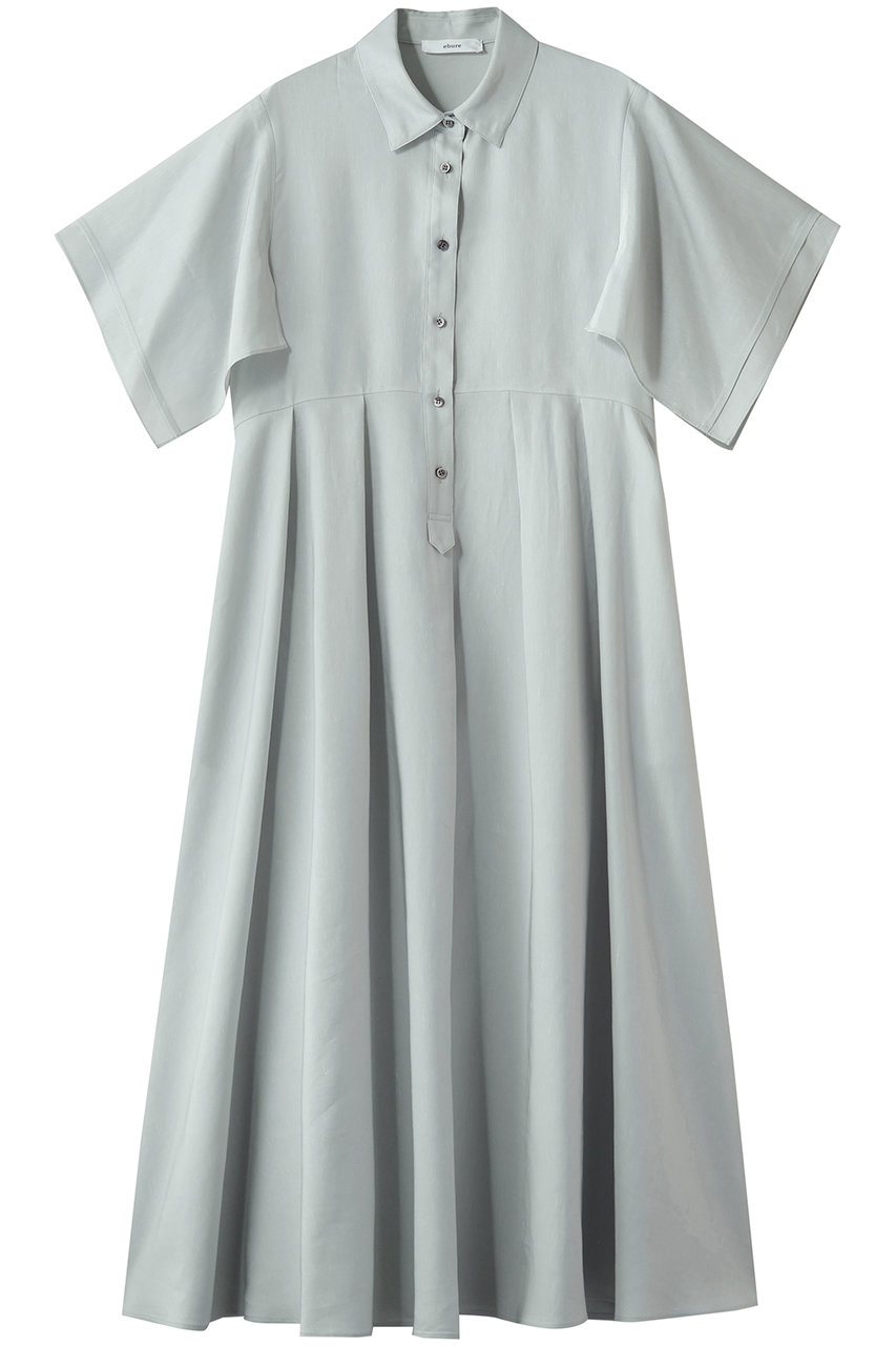 エブール/ebureの【予約販売】リネンアセテート ハンカチーフスリーブワンピース(ライトグリーン/4310300289/26SSOP11)