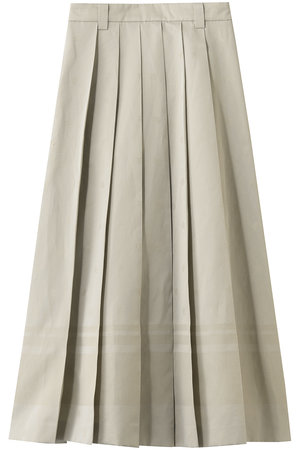 エブール/ebureのコットンリネンジャカード バックゴムトラペーズスカート(110700/110702)