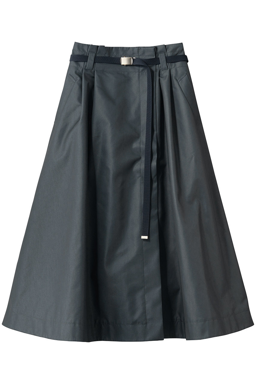 エブール/ebureの【予約販売】コットンシャンブレーツイル 巻き風フレアスカート(グレー/4310500220/26SSSK16)