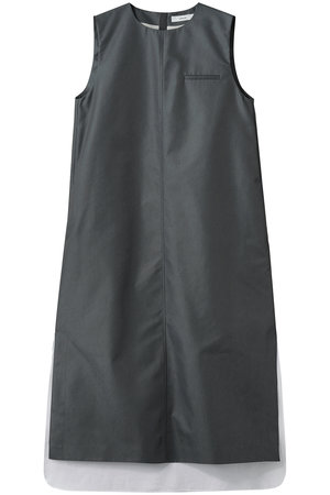 エブール/ebureの【予約販売】コットンシャンブレーツイル Iラインワンピース(110500/110502)