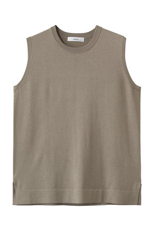 エブール/ebureの【予約販売】ライトシルクコットン ノースリーブニットトップス(110300/110301)