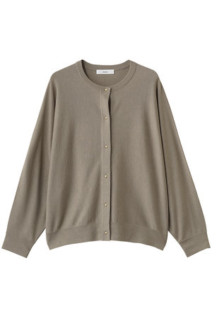 エブール/ebureの【予約販売】ライトシルクコットン クルーネックニットカーディガン(110300/110303)