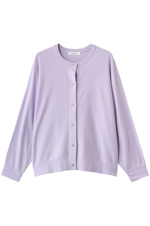 エブール/ebureの【予約販売】ライトシルクコットン クルーネックニットカーディガン(110300/110303)