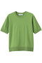 【予約販売】ハイクラスコンパクトコットン 半袖ニットトップス エブール/ebure グリーン