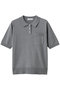 【予約販売】ハイクラスコンパクトコットン ポロカラーニットトップス エブール/ebure トップグレー
